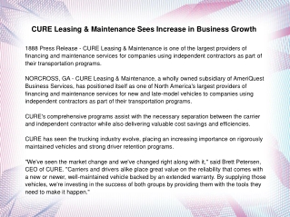 CURE Leasing