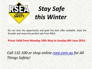 Safety Equipment from RSEA