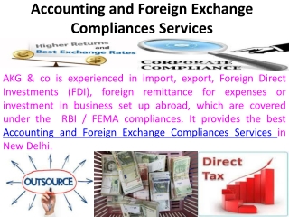 Accounting and Foreign Exchange Compliances Services