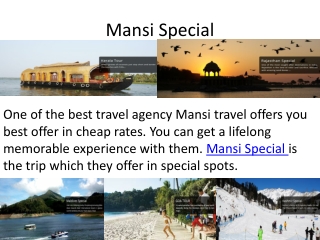 Mansi Travel is the Best Tour Operator in Delhi