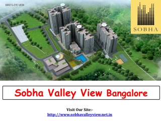 Sobha Valley View – New Residential Project Bangalore