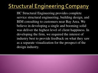 Structuring engineering company