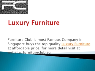 Customised Modern Sofa Furniture Store in Singapore