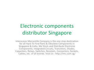 Integrated circuits Singapore