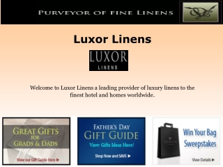 Luxor linens Reviews - Special Gifts for Fathers Day.