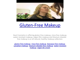 Gluten-Free Makeup