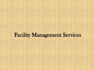 facility management companies in india