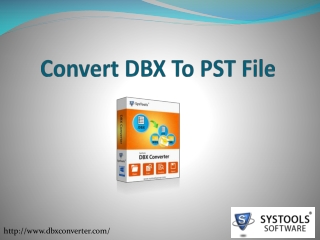 Convert DBX to PST files