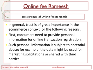 The school of online fee rameesh