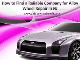 How to Find a Reliable Company for Alloy Wheel Repair in NJ