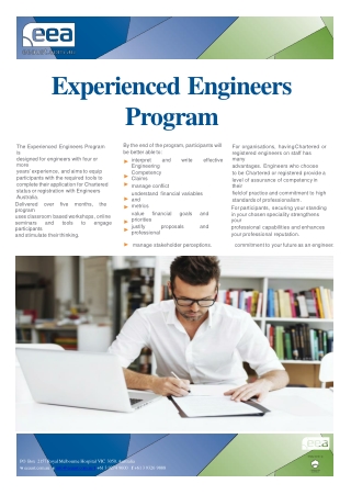 EEA Experienced Engineers Program