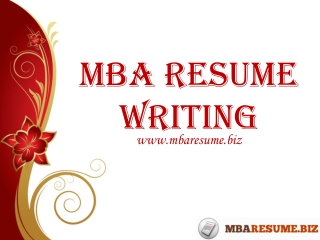 MBA Resume