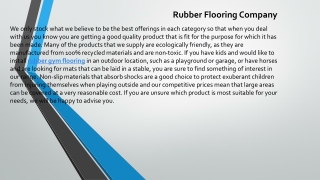 Rubber Flooring Company