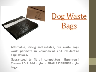 Doogie Waste Bags