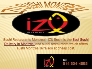 Best Sushi Delivery in Montreal