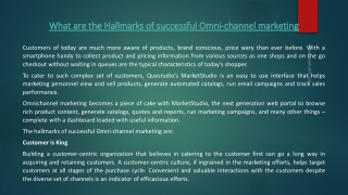 Omnichannel Marketing Metrics and Methods