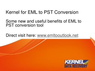 How to Convert EML to PST Outlook mailbox?