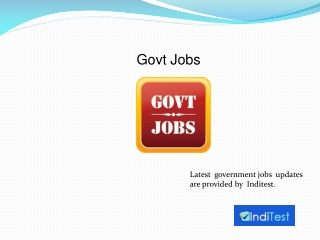 Govt jobs