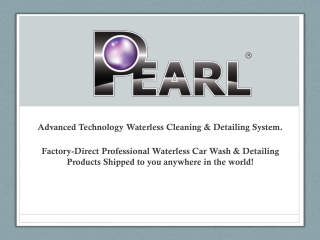 Pearl Waterless Car Wash - Cars - Motors - Presentation