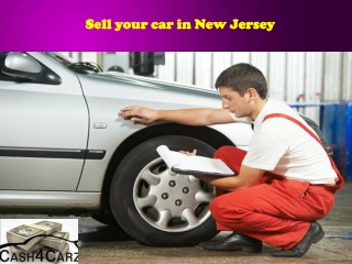 Sell your car in New Jersey