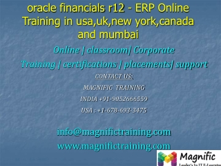 oracle financials r12 - ERP Online Training in usa,uk,new yo