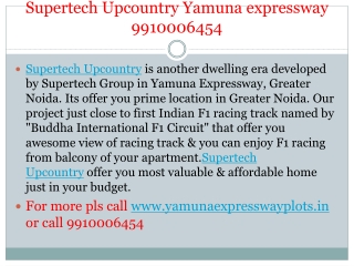 supertech upcountry yamuna expressway 9910006454