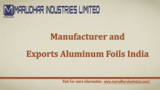 Aluminium Foils Manufacturers