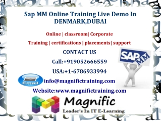 Sap MM Online Training Live Demo In DENMARK,DUBAI