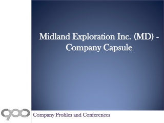 Midland Exploration Inc. (MD) - Company Capsule