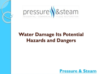 Water Damage-Its Potential Hazards and Dangers