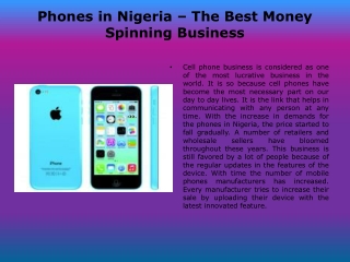Phones in Nigeria