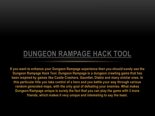 Dungeon Rampage Hack Tool