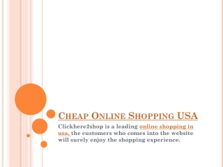 online shopping usa