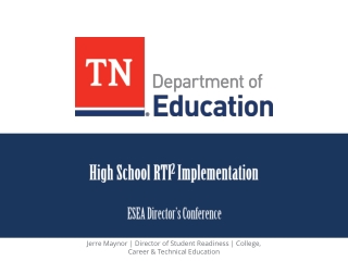 High School RTI 2 Implementation