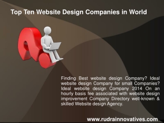 Top Ten Website Design Companies in World