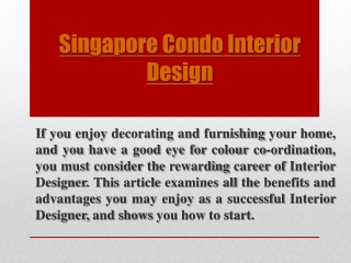 Renovation Packages Singapore