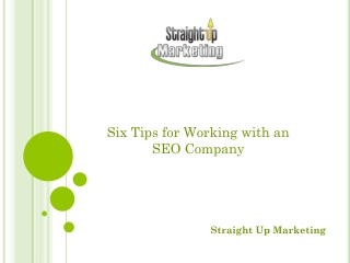 Six Tips for Working with an SEO Company