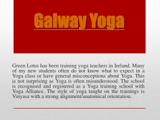 Galway Yoga