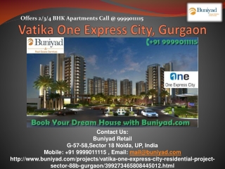 Vatika One Express City Gurgaon – Affordable Homes in sector
