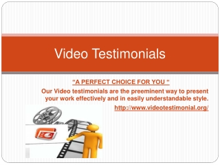 Buy Video Testimonial