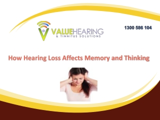 How Hearing Loss Affects Memory and Thinking