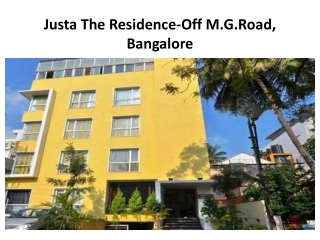 Justa The Residence-M.G.Road is budget hotel in Bangalore wi