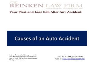 Causes of an Auto Accident