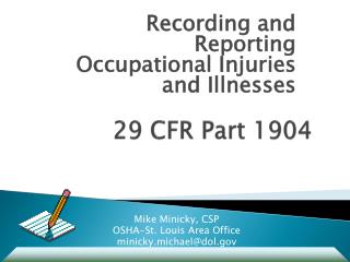 PPT - 29 CFR Part 1904 PowerPoint Presentation, Free Download - ID:1502055