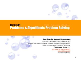 Problems & Algorithmic Problem Solving