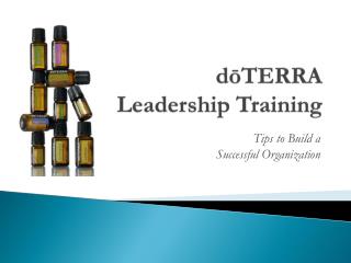 dōTERRA Leadership Training