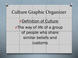 Culture Graphic Organizer