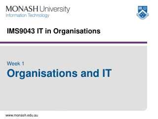 IMS9043 IT in Organisations