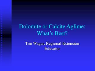 Dolomite or Calcite Aglime: What’s Best?