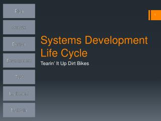 Systems Development Life Cycle